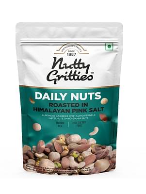 Nutty-Gritties-Daily-Nuts-Roasted-in-Himalayan-Pink-Salt---Almonds,-Cashews,-Macadamias,-Hazelnuts,-Pista-Kernels-----400g---2-pack-of-200g-each--